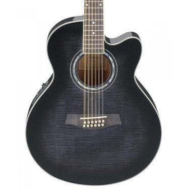 Guitarra Ibanez Ael2012e-tks Electroacustica 12 Cuerdas Negra